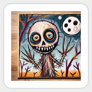 Creepy Portrait - Child's Whimsy Sticker